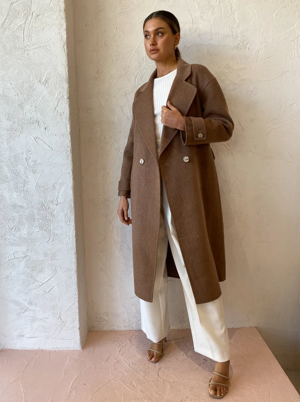 Elka Collective Charlotte Coat in Camel