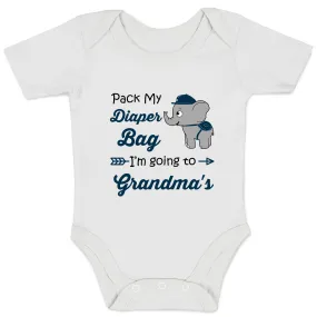 Endanzoo Organic Baby Bodysuit - Going to Grandma's