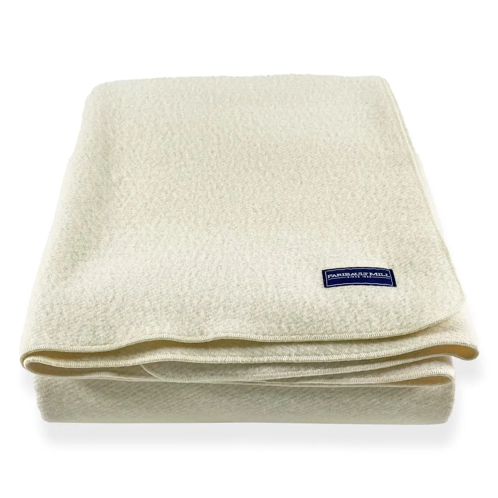 Factory Second Summit Wool Blanket - Natural