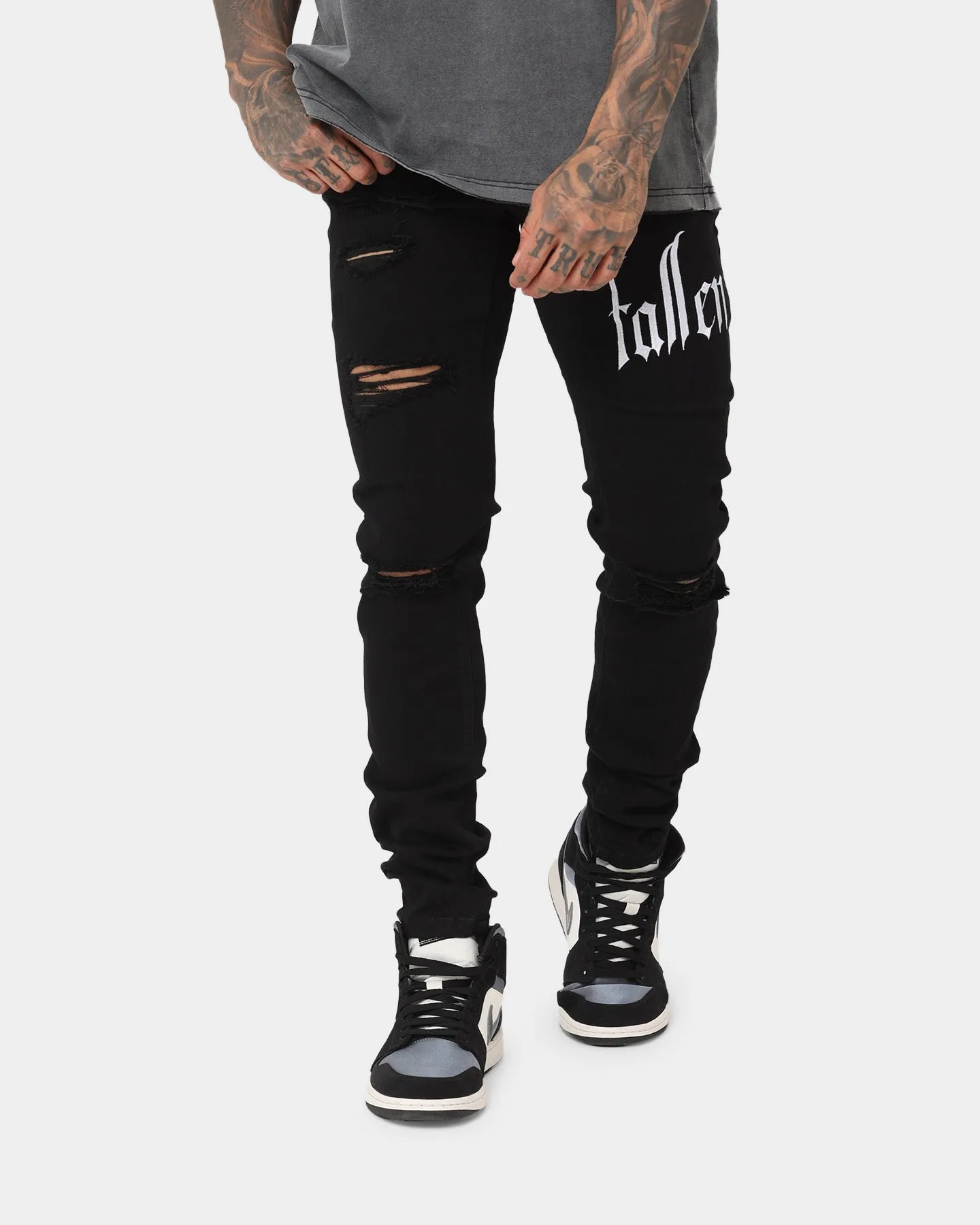 Fallen Breed Logo Denim Jeans Black