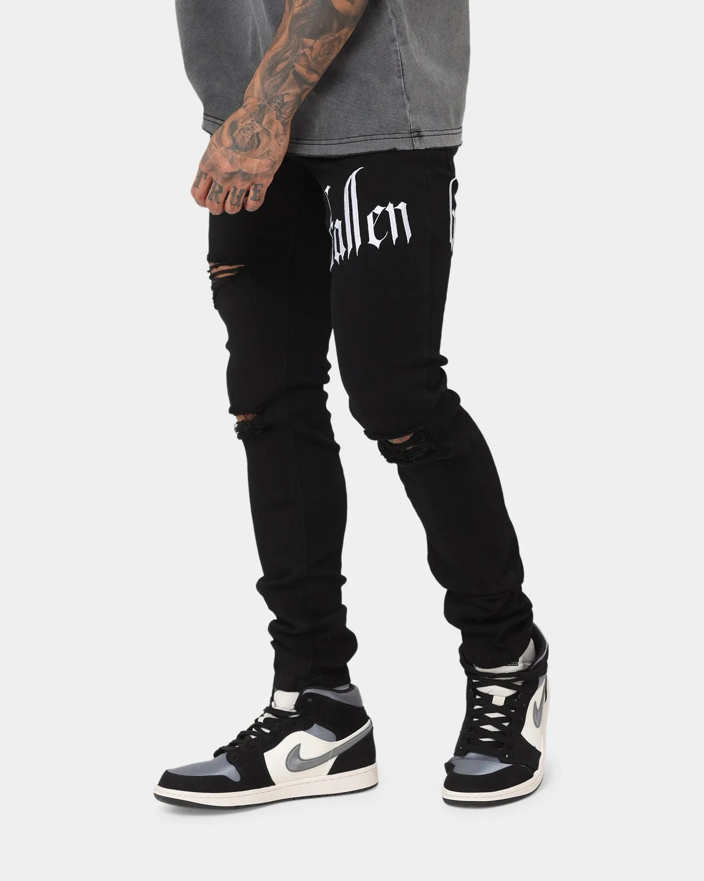 Fallen Breed Logo Denim Jeans Black