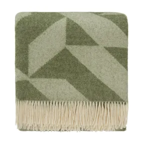 Farum Merino Blanket [Green/Cream]