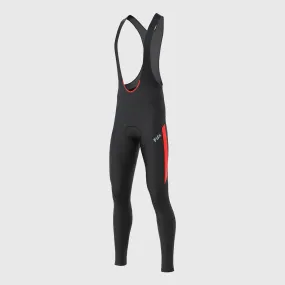 Fdx Arch Men's & Boy's Red Thermal Padded Cycling Cargo Bib Tights