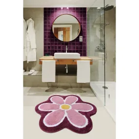 Flower - Purple 5  Bath Mat