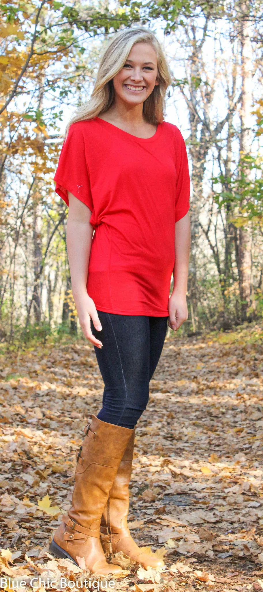 Flowy Dolman Tee - S-2XL - 12 colors