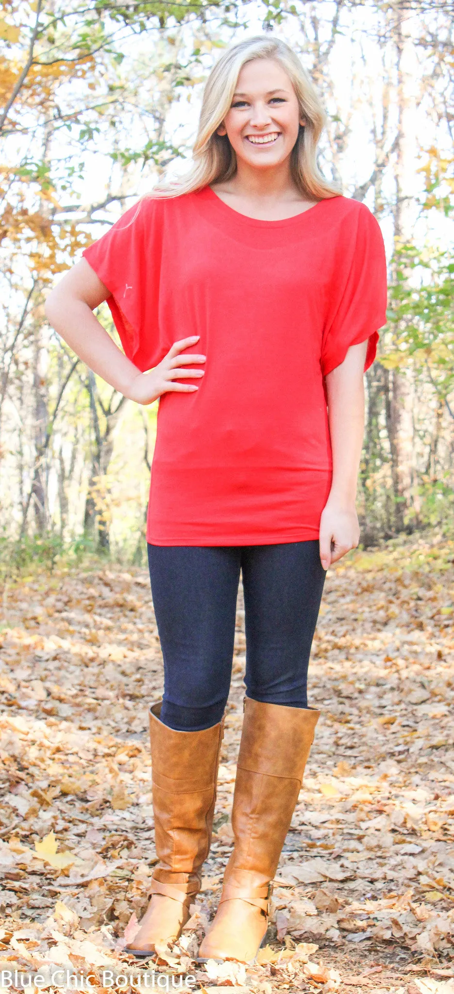 Flowy Dolman Tee - S-2XL - 12 colors