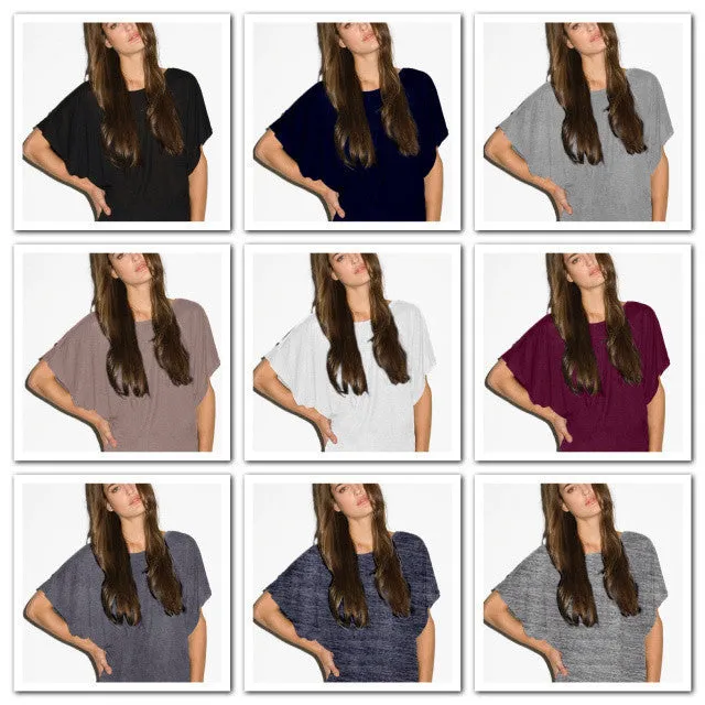 Flowy Dolman Tee - S-2XL - 12 colors