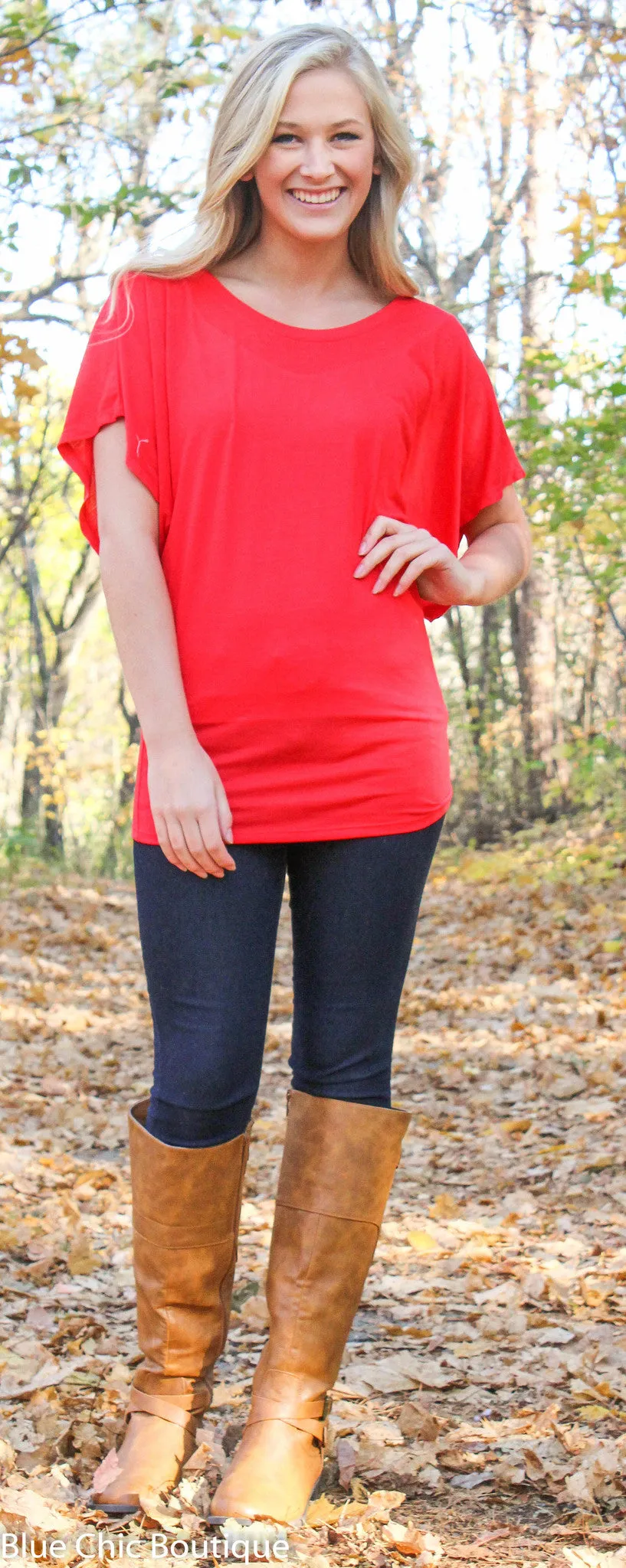 Flowy Dolman Tee - S-2XL - 12 colors