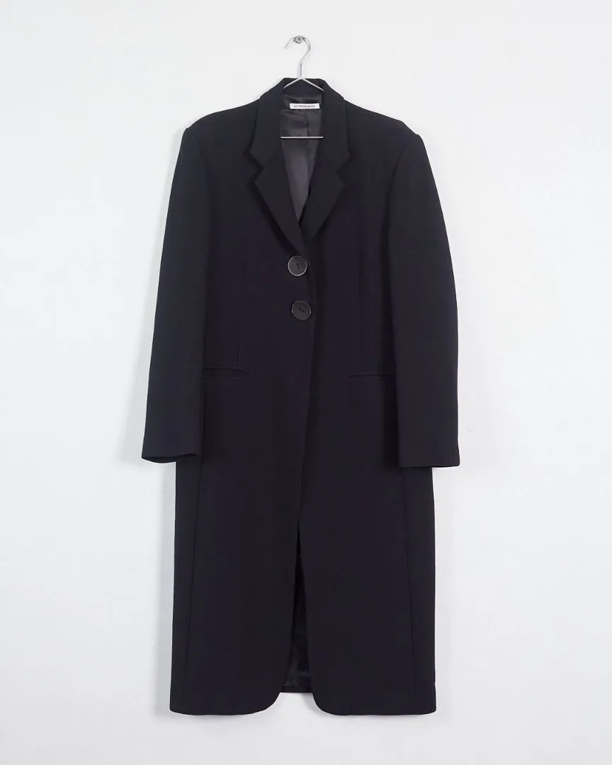 Georgia Alice single breasted maxi coat, french navy, 12