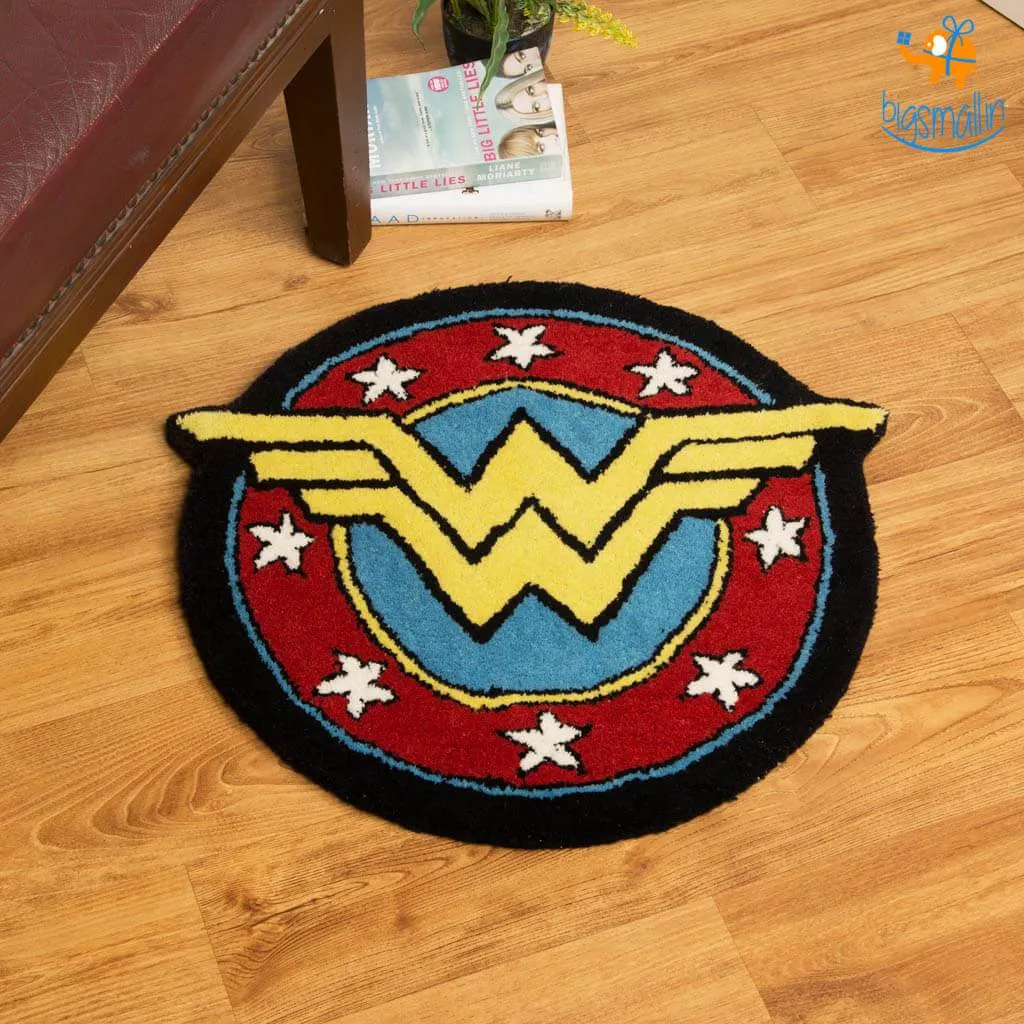 Handcrafted Wonder Woman Rug