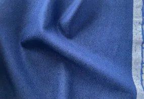 High-End Elegant Sapphire Wool Flannel (Made in Italy)