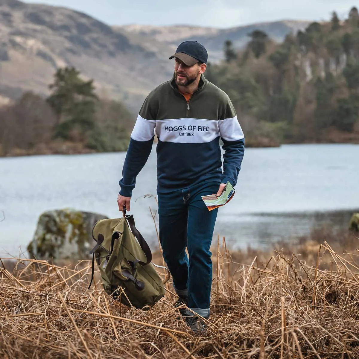 Hoggs of Fife Dumfries 1888 Quarter Zip Sweatshirt