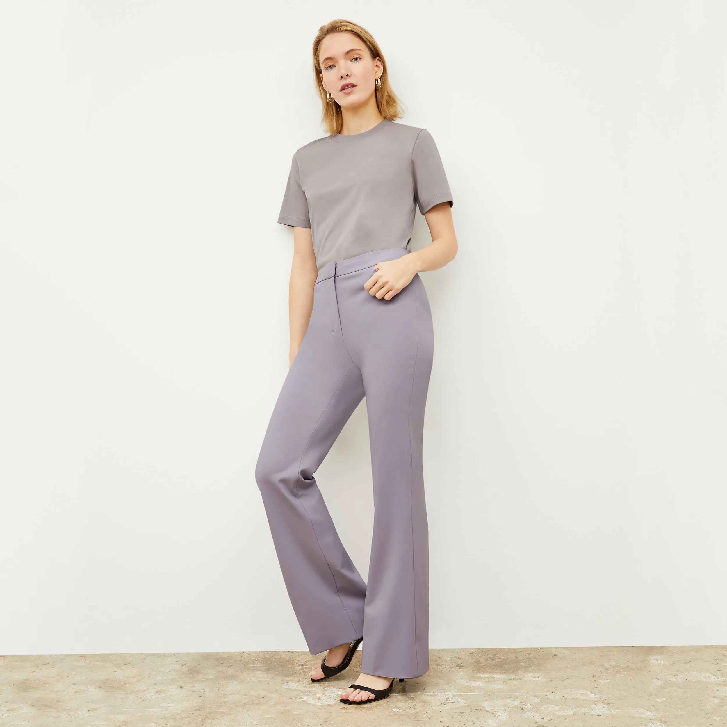 Horton Pant - Washable Wool TwillI :: Light Lilac