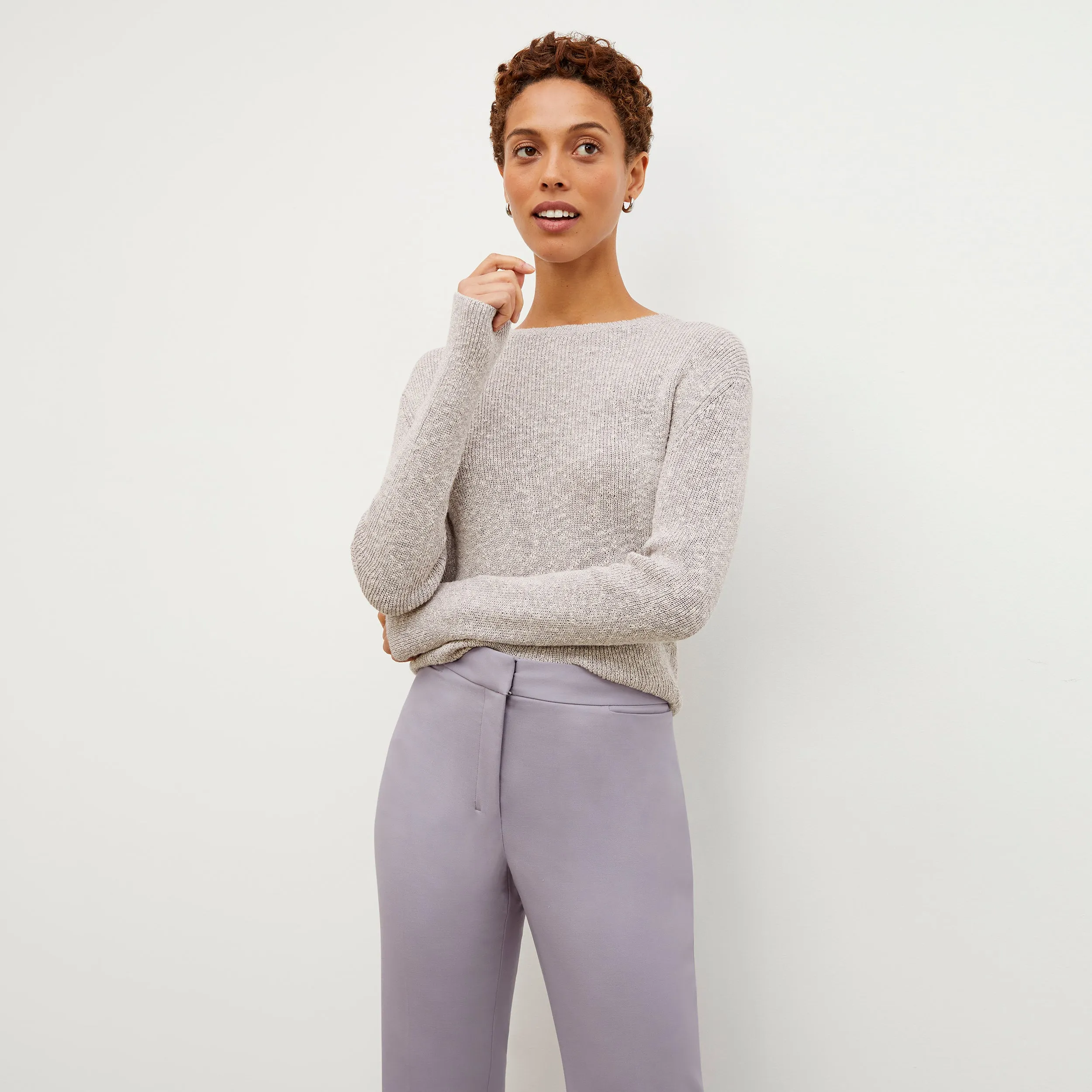 Horton Pant - Washable Wool TwillI :: Light Lilac