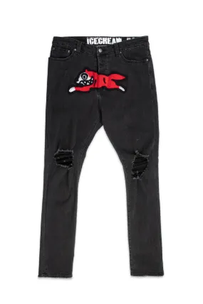 Icecream Black Running Dog Jeans