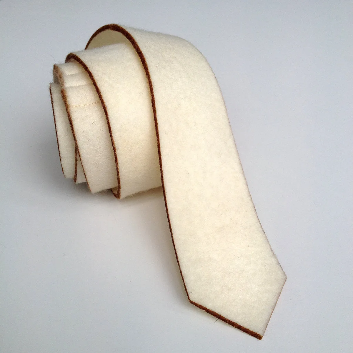 Ivory Industrial Felt Necktie