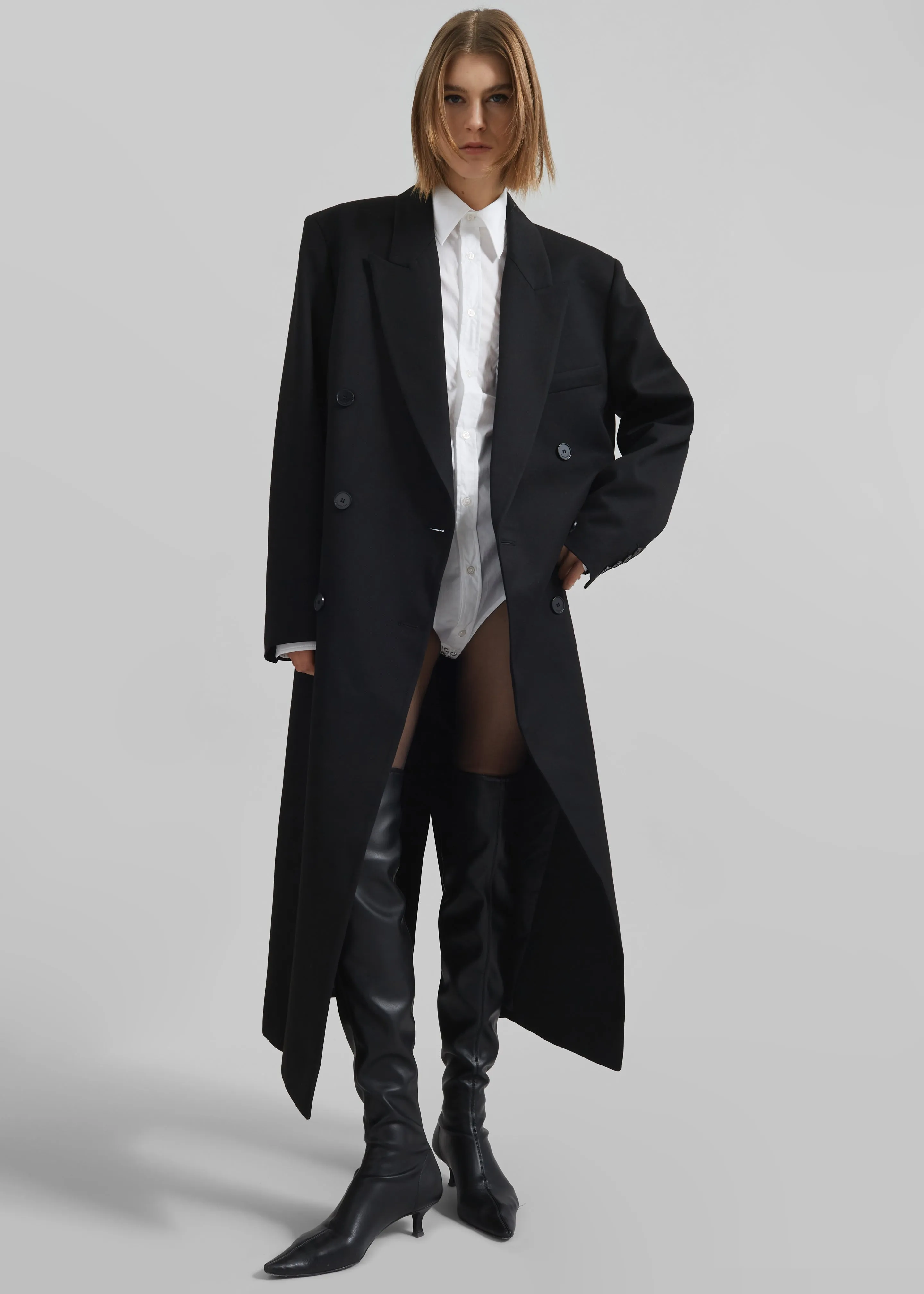 Jane Long Coat - Black