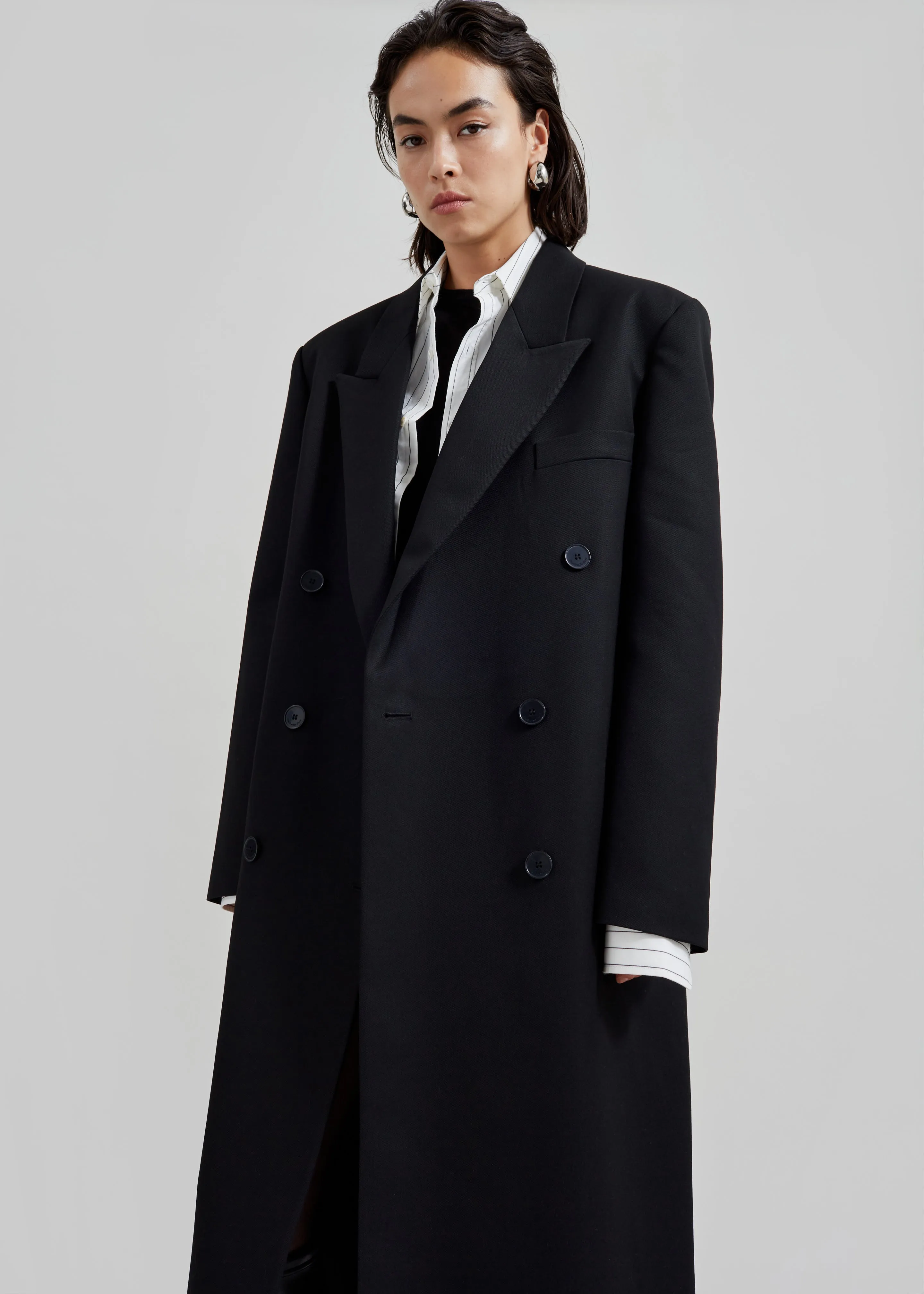 Jane Long Coat - Black