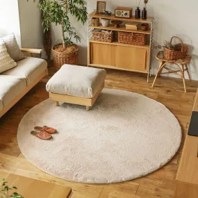 Japanese Silk Round Rug