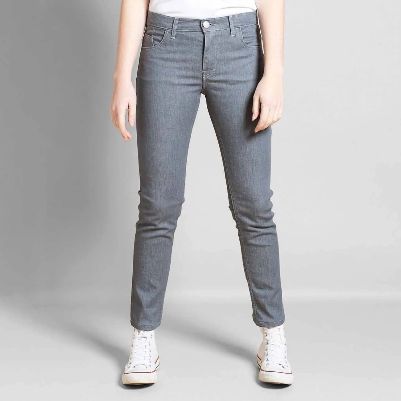 Jeans Helene confort gris taille standard coupe slim