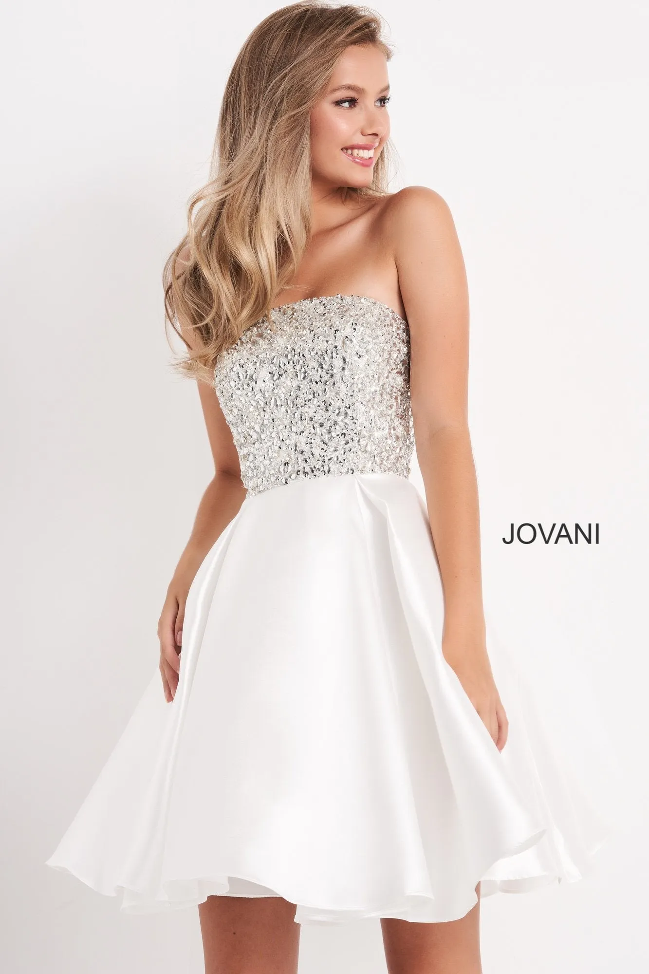 Jovani Kids K00722 Girls Fit & Flare Short Embellished Formal Dress Pageant Gown