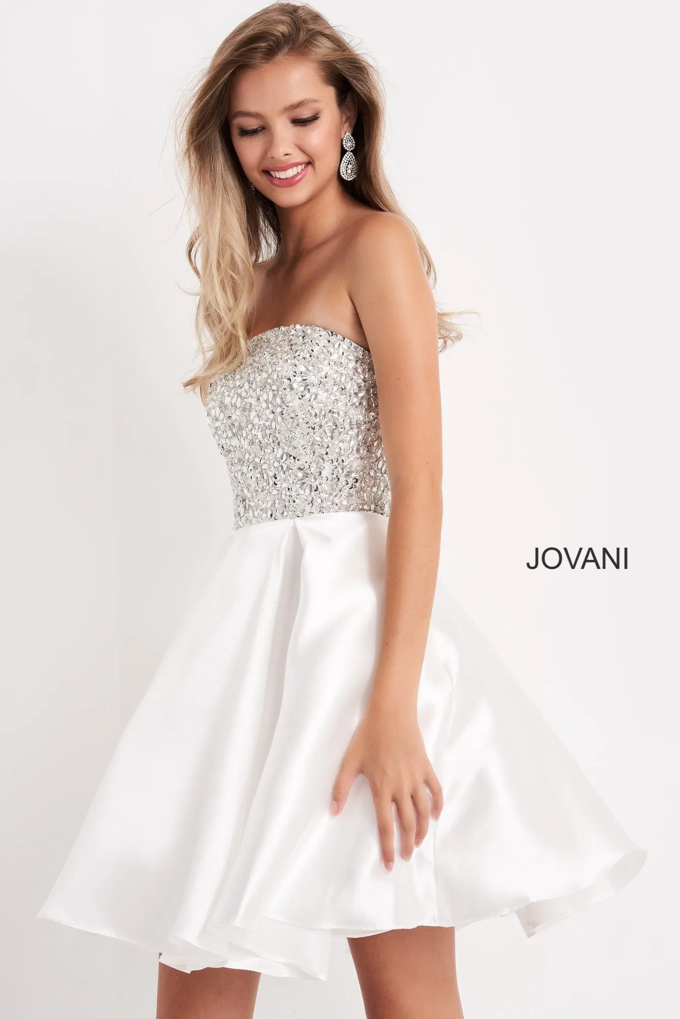 Jovani Kids K00722 Girls Fit & Flare Short Embellished Formal Dress Pageant Gown