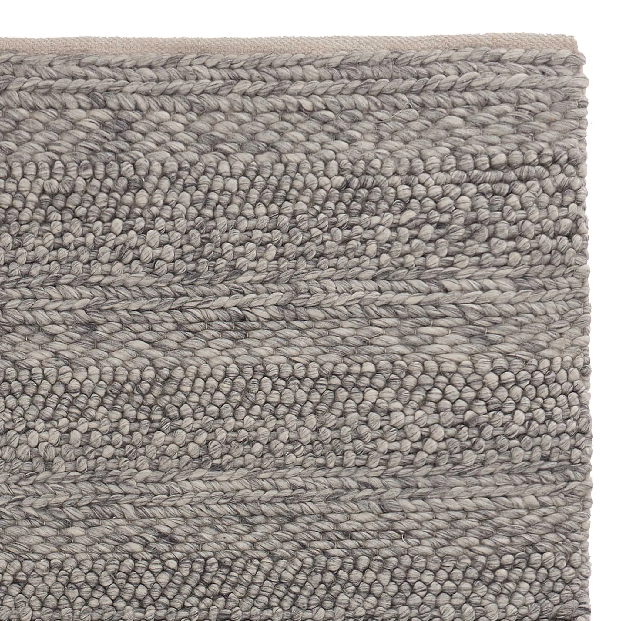 Kagu wool rug [Grey melange]