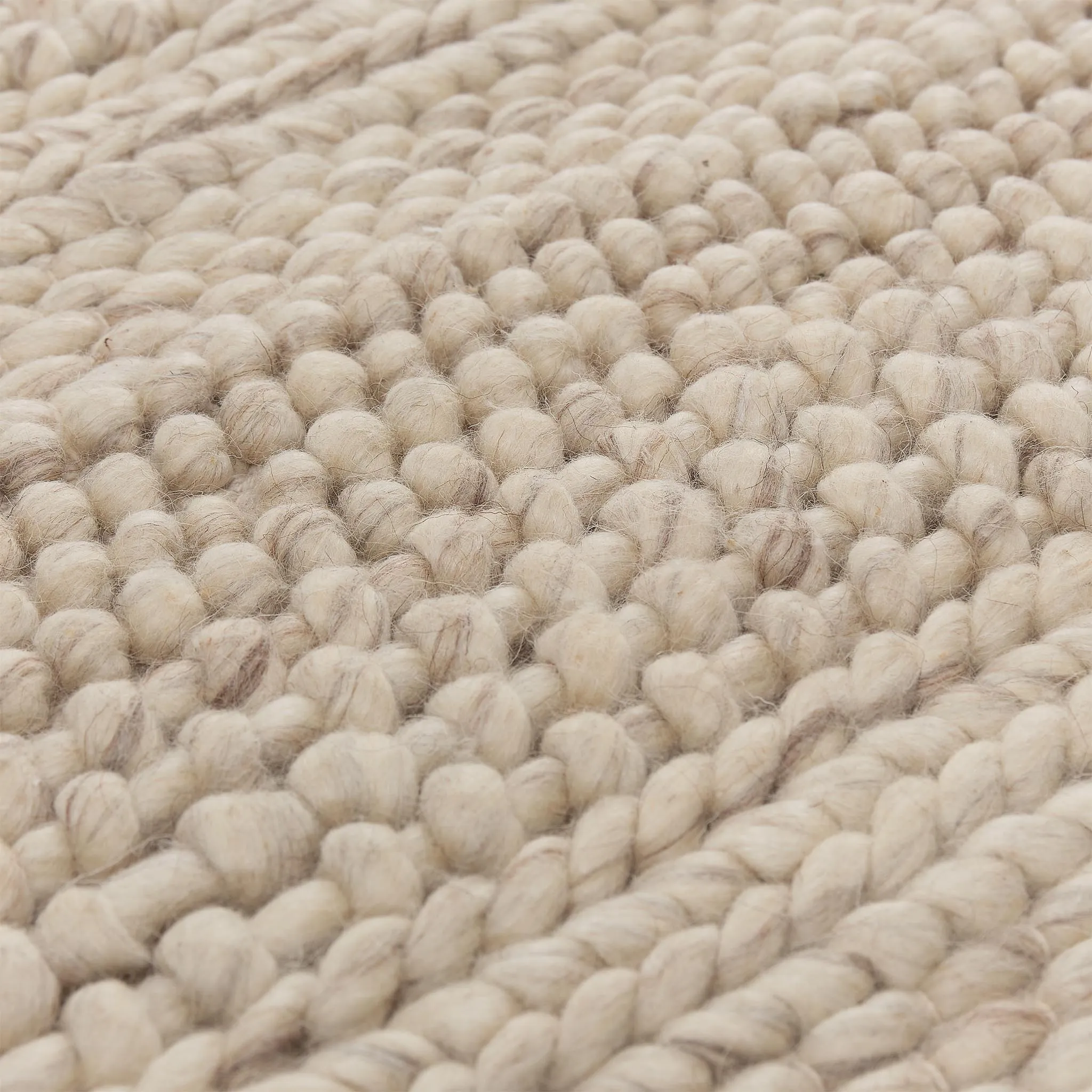 Kagu wool rug [Natural white]