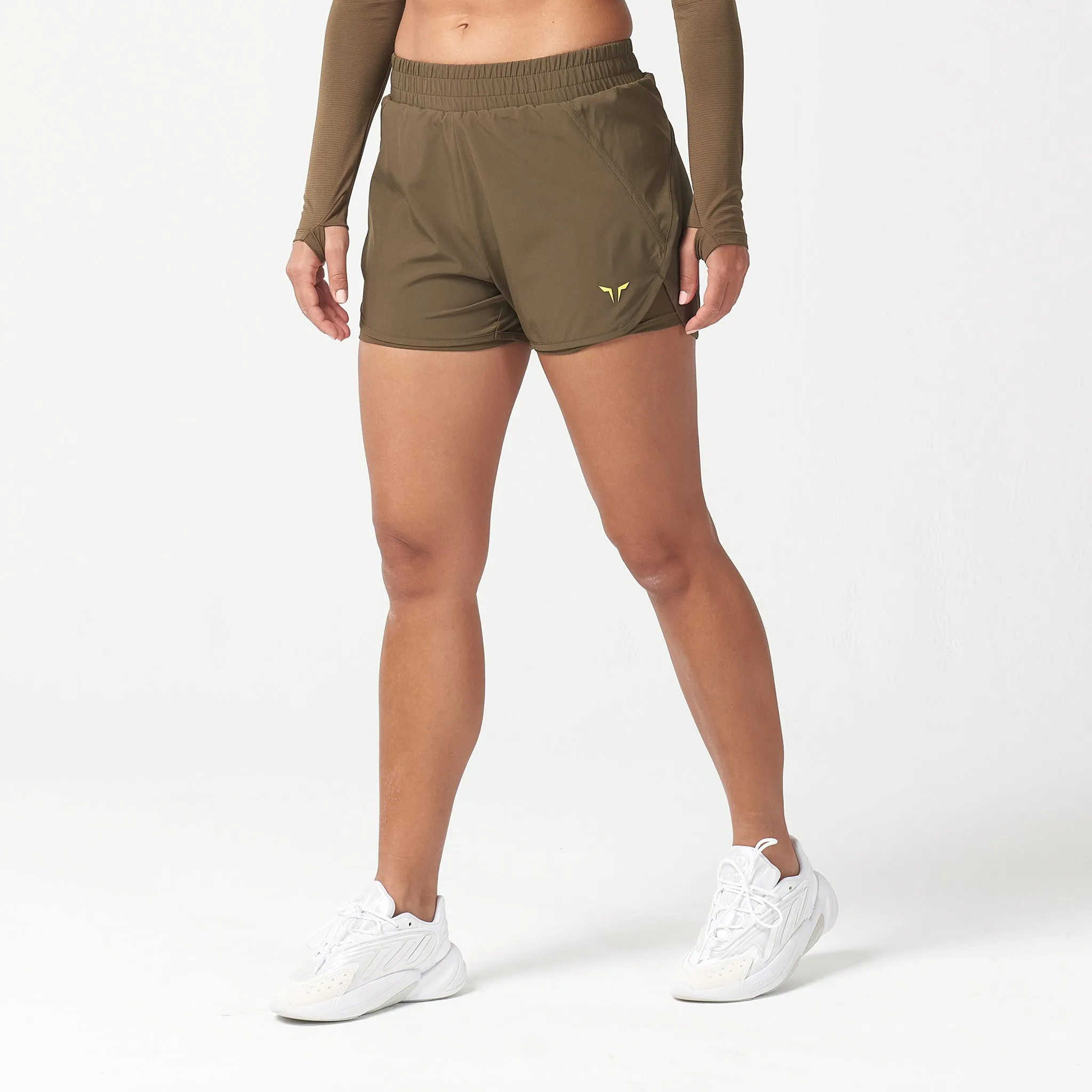 LAB360° Never Stop 2-In-1 Shorts - Dark Olive