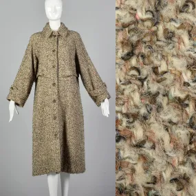 Large Geoffrey Beene for Gallant 1970s Tweed Coat