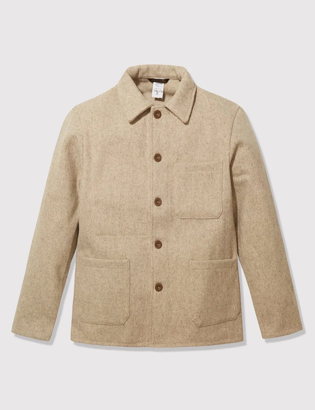 Le Laboureur Burel Wool Work Jacket - Beige