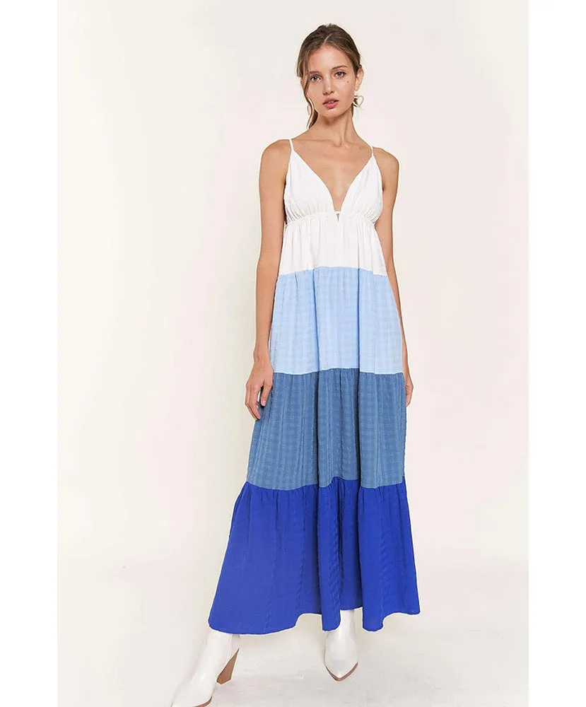 Let It Go Color Block Maxi Dress