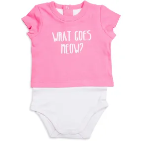 Light Pink Kitty Shw-onesie