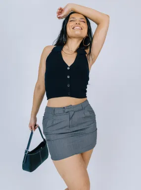 Lillian Mini Skirt Grey