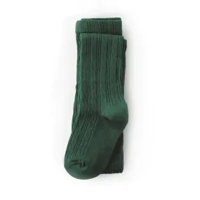 Little Stocking Co Cable Knit Tights - Forest