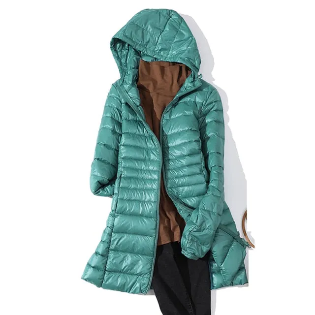 Long Down Jacket 7XL Plus size Women Winter Ultra Light Down Jacket Women With Hooded Down Coat-1