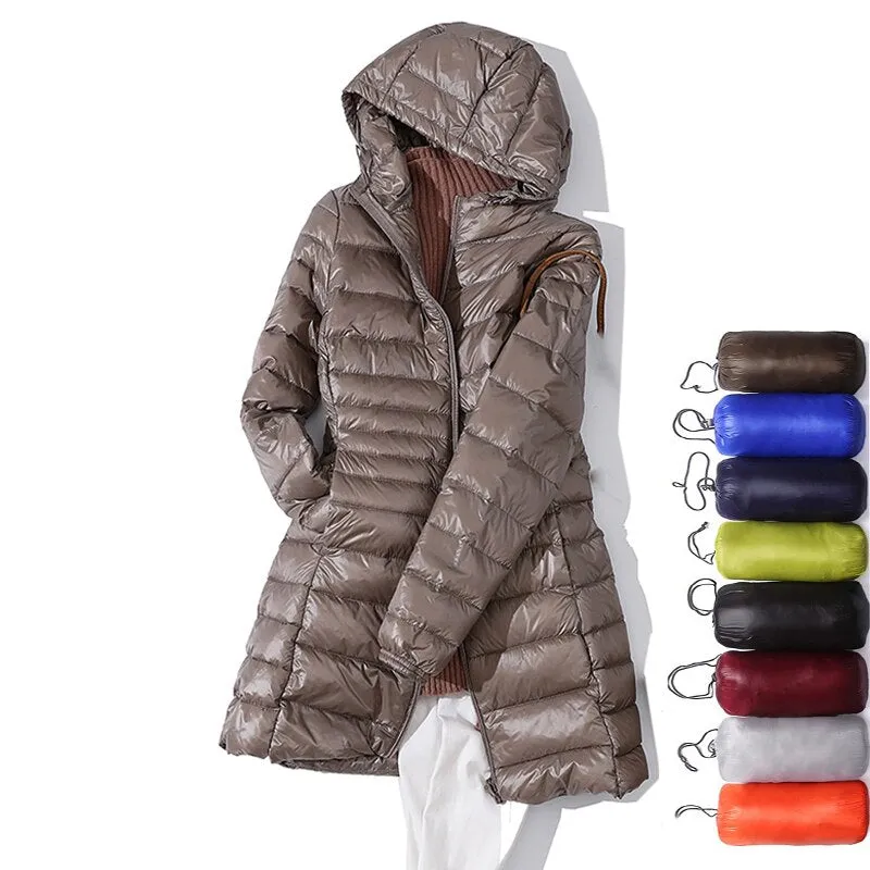 Long Down Jacket 7XL Plus size Women Winter Ultra Light Down Jacket Women With Hooded Down Coat-1