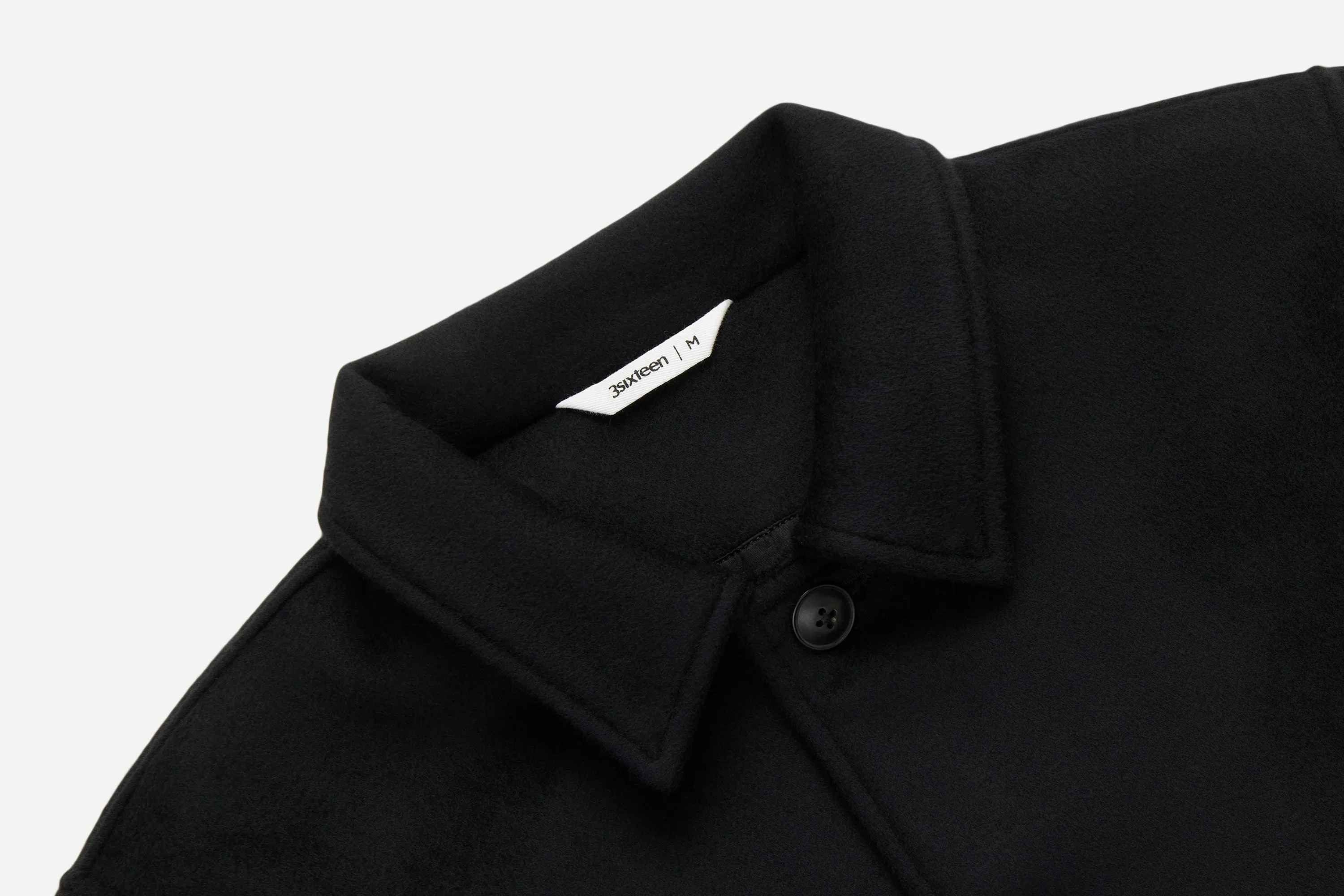 Mac Coat ~ Black Wool/Cashmere