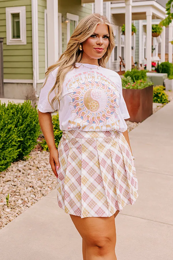 Magic Melody Wrap Skirt in Primrose Yellow Curves