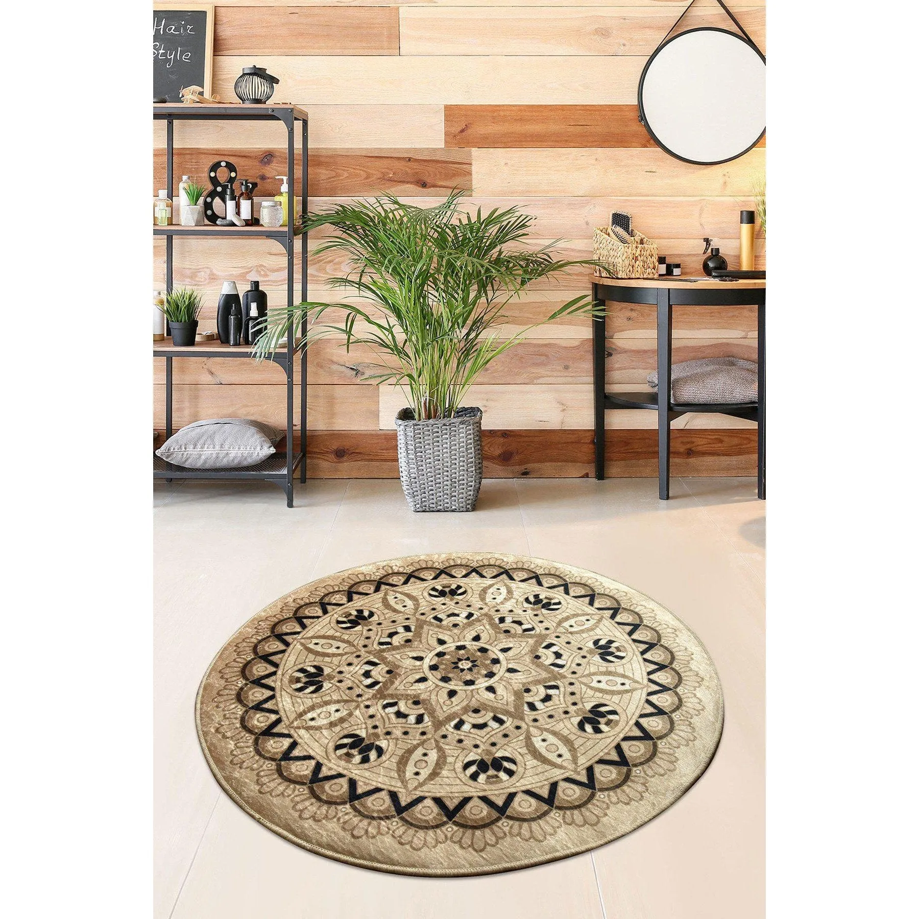 Mandal DJT - Beige  Bath Mat