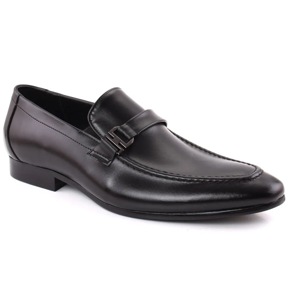 Men “IGOR” Buckled Moc Toe Slip On Formal Shoes