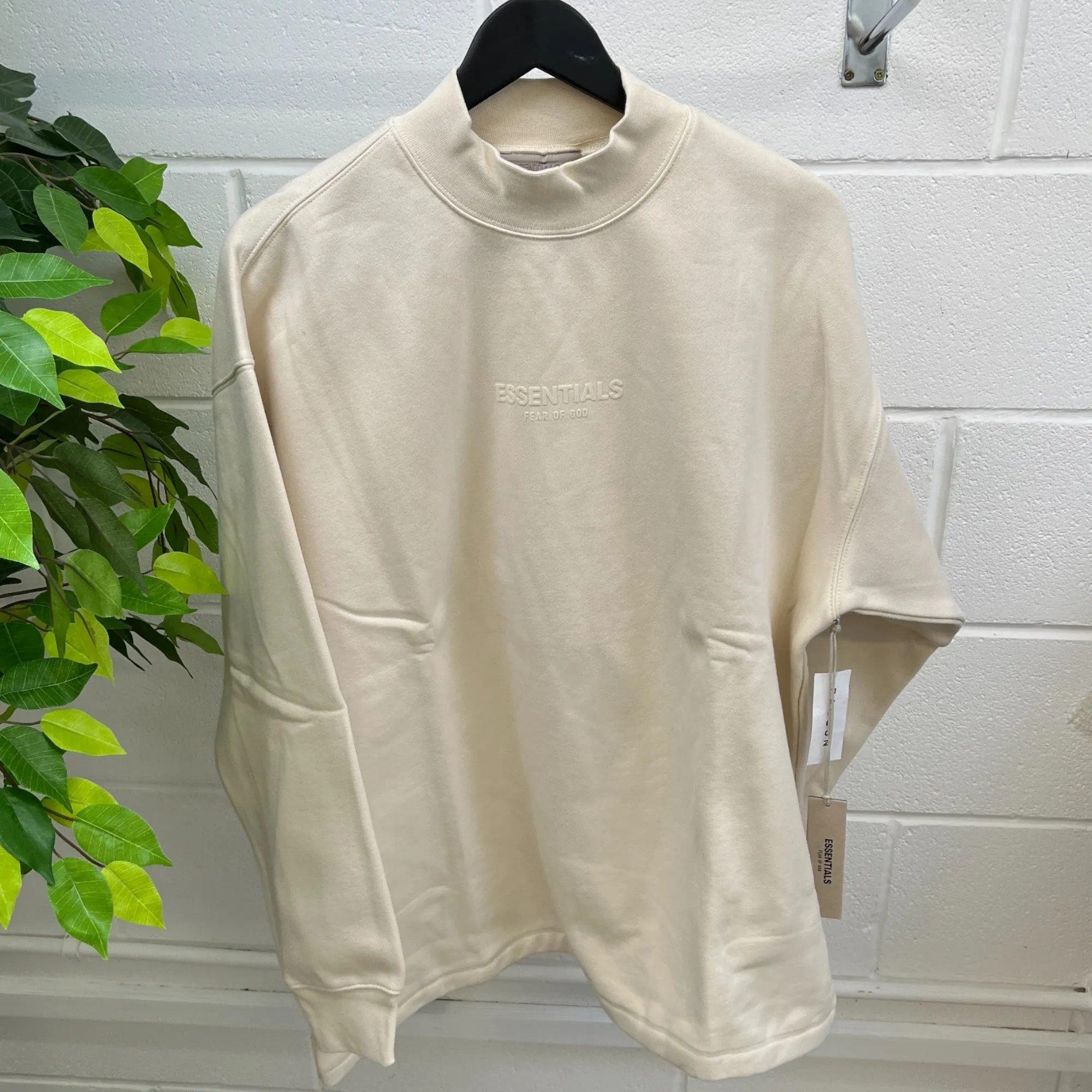 Men's Logo Sweatshirt Cream Size S