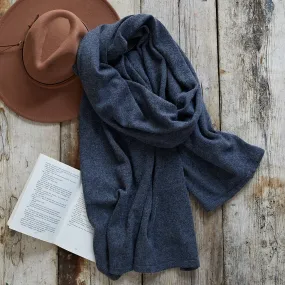 Merino Wool Wrap In Storm Grey