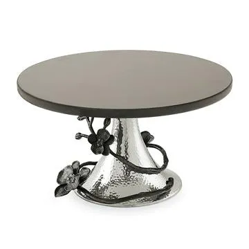 Michael Aram Black Orchid Cake Stand with Black Granite 110730