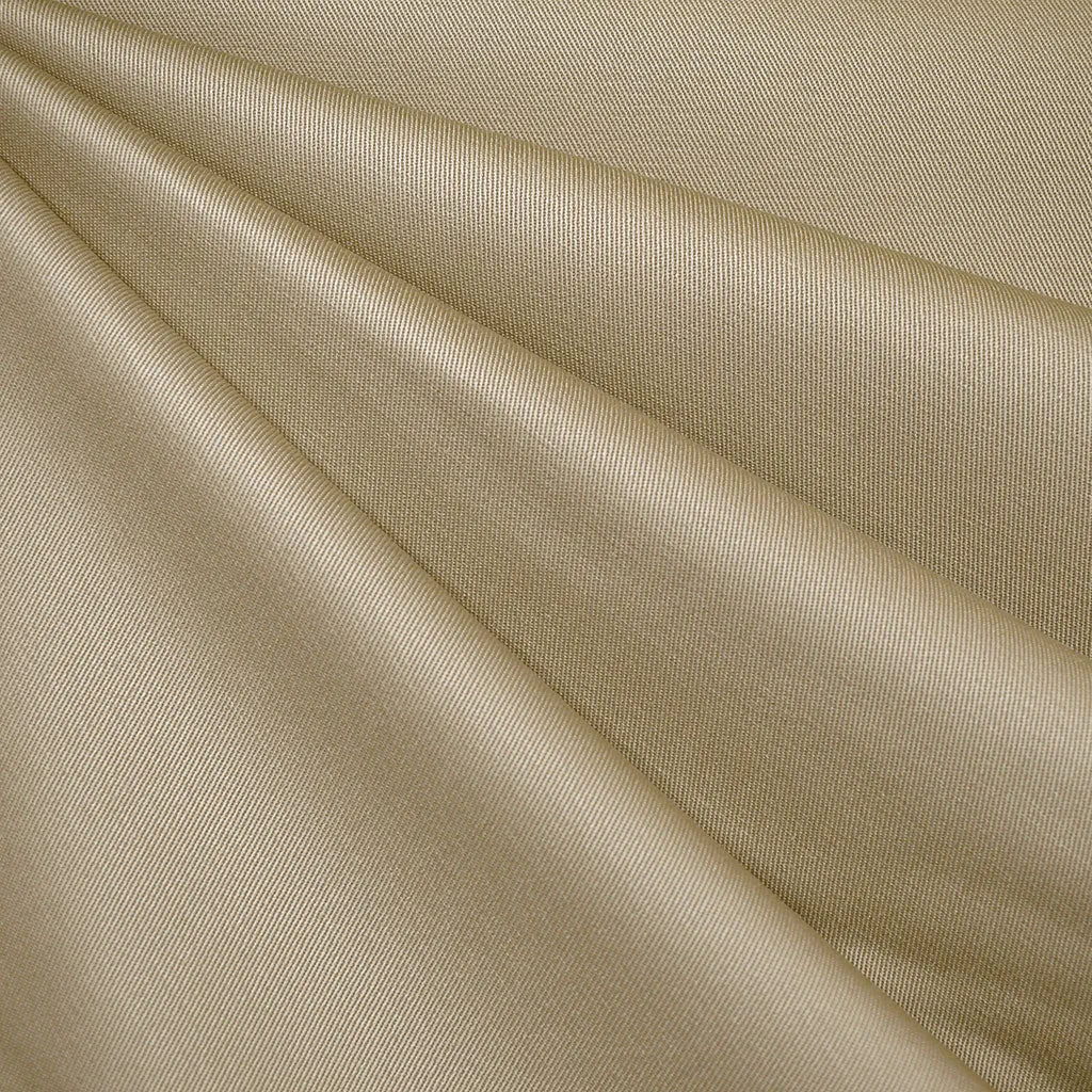 Mid Weight Cotton Twill Solid Khaki