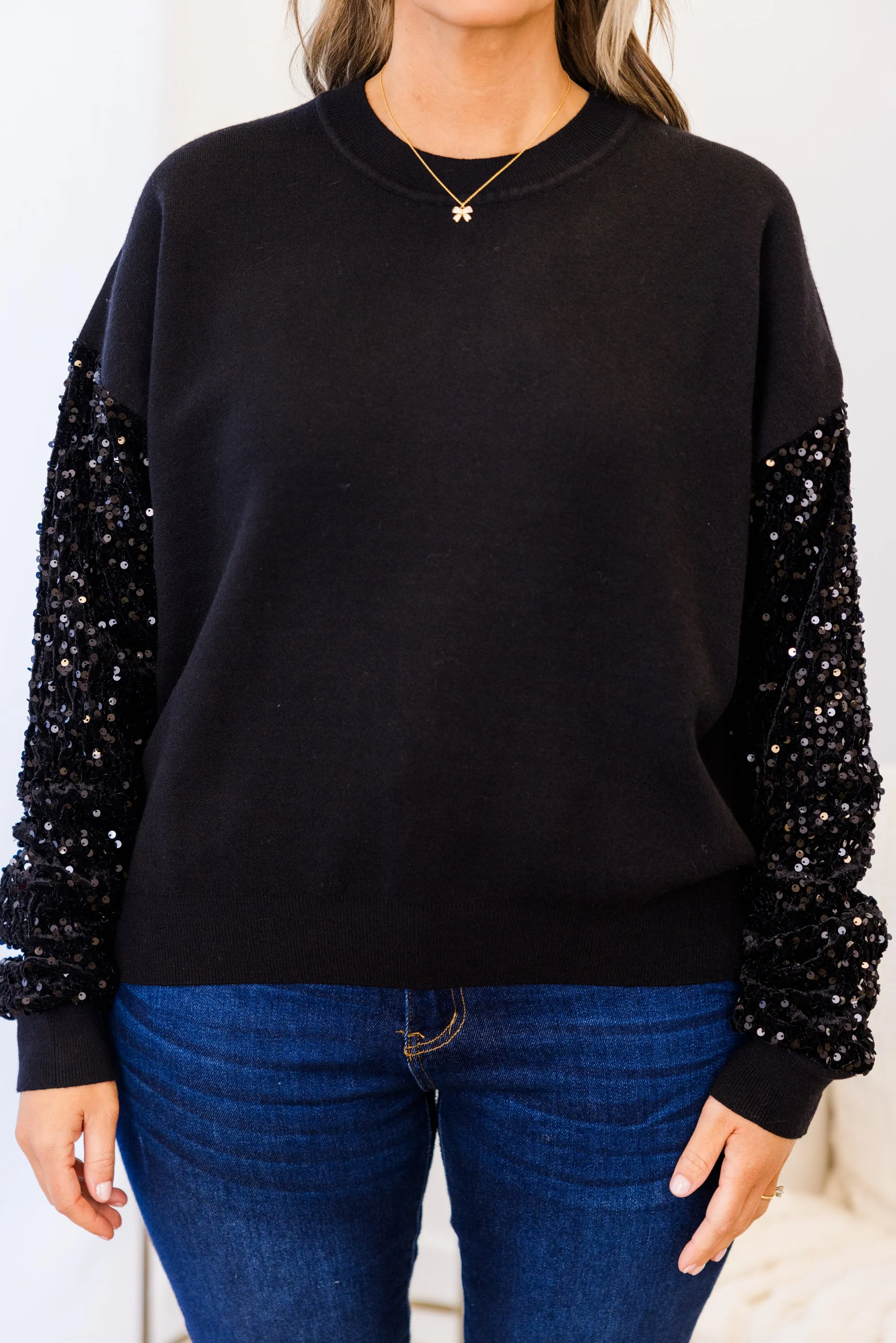 Midnight Chats Sweater, Black