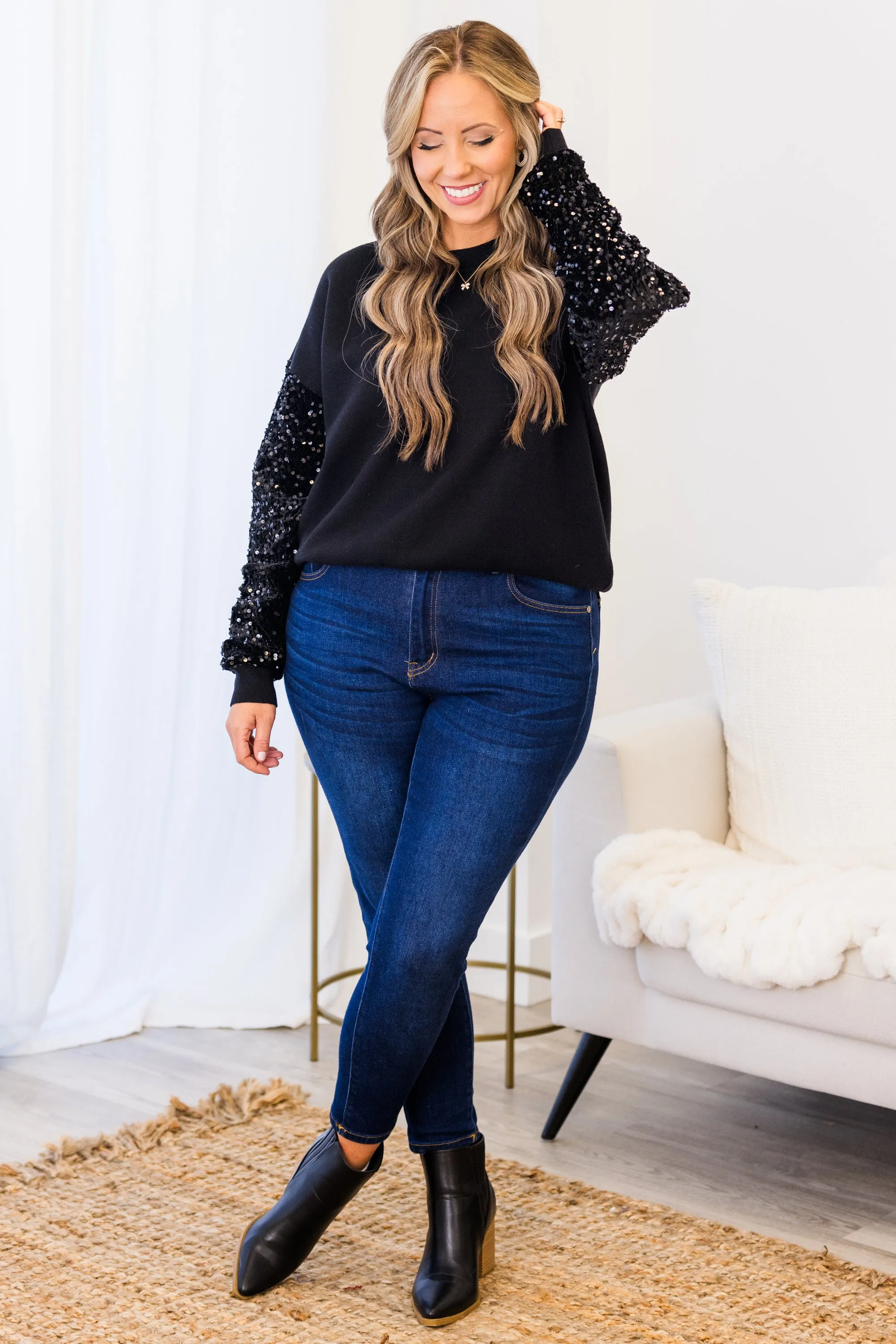 Midnight Chats Sweater, Black