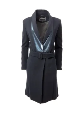 Midnight Wool Robe Style Coat