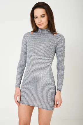 Mini Bodycon Dress in Grey