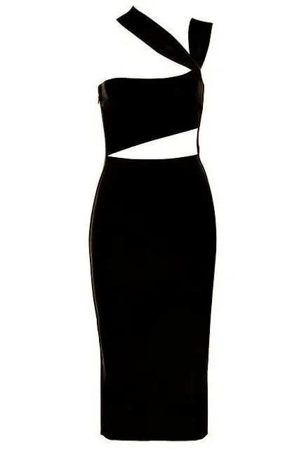 Molly Bandage Midi Dress - Classic Black